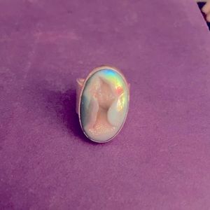 Quartz Crystal ring - Size 7